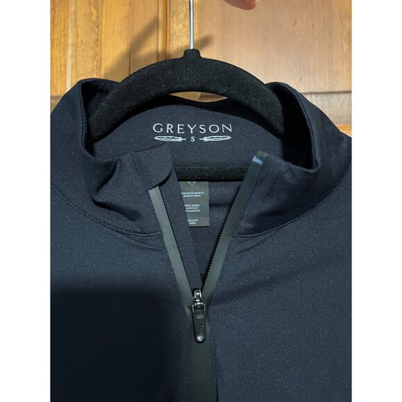 Greyson Women's Halley Quarter Zip Activewear Turtleneck in Shepherd Black SZ S - Picture 7 of 15
